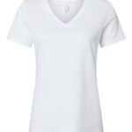 Women's Relaxed Heather CVC V-Neck Tee