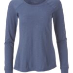 Women's Solid Preppy Patch Long Sleeve T-Shirt