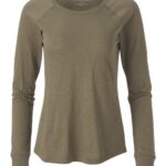 Women's Solid Preppy Patch Long Sleeve T-Shirt