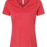 Women's Relaxed Heather CVC V-Neck Tee