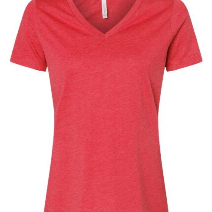 Women's Relaxed Heather CVC V-Neck Tee