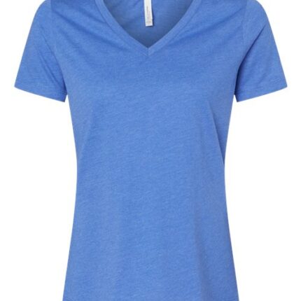 Women's Relaxed Heather CVC V-Neck Tee