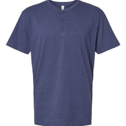 Unisex CVC Henley Tee