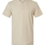 Unisex CVC Henley Tee