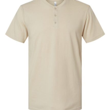 Unisex CVC Henley Tee