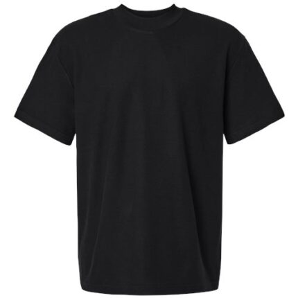 Unisex Pique Mock Neck Tee