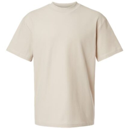 Unisex Pique Mock Neck Tee