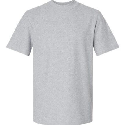 Unisex Pique Mock Neck Tee