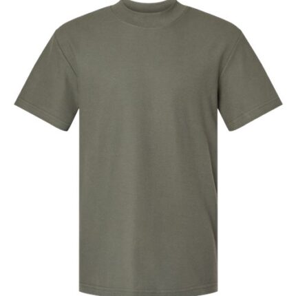 Unisex Pique Mock Neck Tee