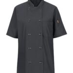 Women's Mimix™ Short Sleeve Chef Coat with OilBlok