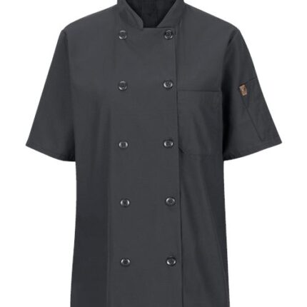 Women's Mimix™ Short Sleeve Chef Coat with OilBlok