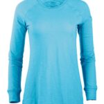 Women's Solid Preppy Patch Long Sleeve T-Shirt