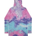 Unisex Tie-Dyed Hooded Long Sleeve T-Shirt