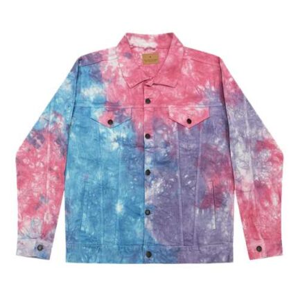 Unisex Tie-Dyed Denim Jacket