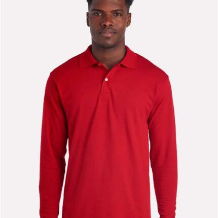 Men's Dri-Power® Long Sleeve Polo