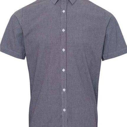 Men's Microcheck Gingham Cotton Shirt