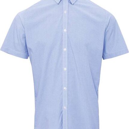 Men's Microcheck Gingham Cotton Shirt