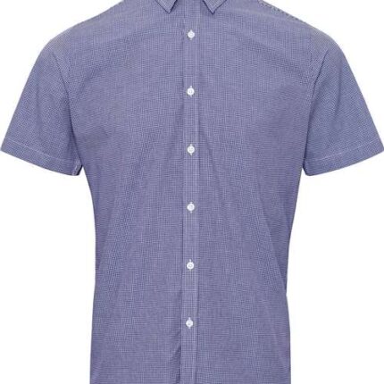 Men's Microcheck Gingham Cotton Shirt