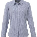 Women's Microcheck Gingham Cotton Shirt