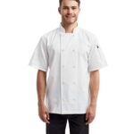 Unisex Short Sleeve Recycled Chef Coat