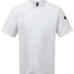 Unisex Zip-Close Short Sleeve Chef's Coat