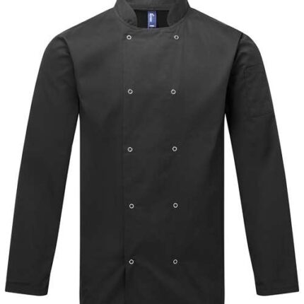 Unisex Ten Studded Front Chef Coat