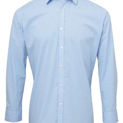 Men's Microcheck Gingham Cotton Shirt