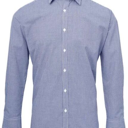 Men's Microcheck Gingham Cotton Shirt
