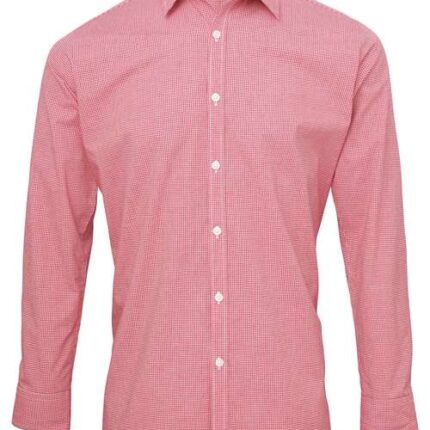 Men's Microcheck Gingham Cotton Shirt