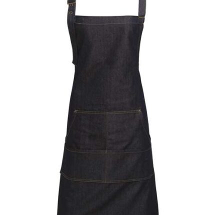 Jeans Stitch Denim Bib Apron