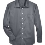 Men's Crown Collection® Solid Stretch Twill Woven Dress Shirt