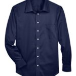 Men's Crown Collection® Solid Stretch Twill Woven Dress Shirt