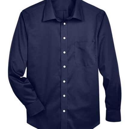 Men's Crown Collection® Solid Stretch Twill Woven Dress Shirt