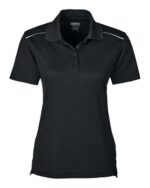 Women's Radiant Performance Piqué Polo with Reflective Piping