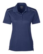 Women's Radiant Performance Piqué Polo with Reflective Piping