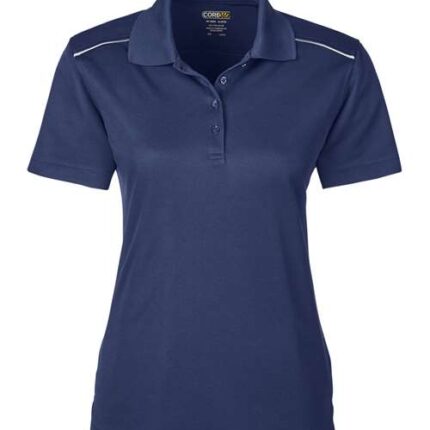 Women's Radiant Performance Piqué Polo with Reflective Piping