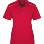 Women's Radiant Performance Piqué Polo with Reflective Piping