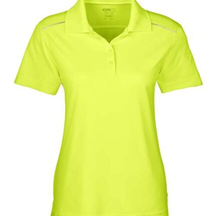 Women's Radiant Performance Piqué Polo with Reflective Piping