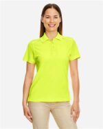 Women's Radiant Performance Piqué Polo with Reflective Piping - Image 2