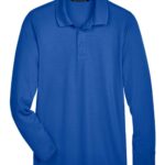 Men's CrownLux Performance® Plaited Long Sleeve Polo