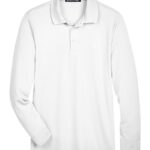 Men's CrownLux Performance® Plaited Long Sleeve Polo
