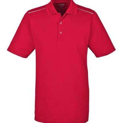 Men's Radiant Performance Piqué Polo with Reflective Piping