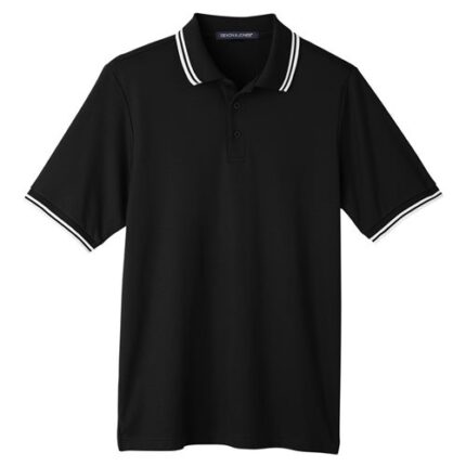 Men's CrownLux Performance® Plaited Tipped Polo