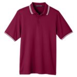 Men's CrownLux Performance® Plaited Tipped Polo
