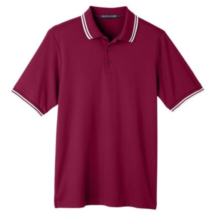 Men's CrownLux Performance® Plaited Tipped Polo