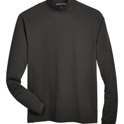 Unisex Sueded Jersey Mock Neck T-Shirt