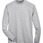 Unisex Sueded Jersey Mock Neck T-Shirt