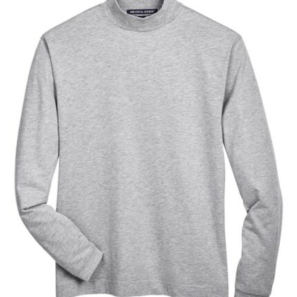 Unisex Sueded Jersey Mock Neck T-Shirt