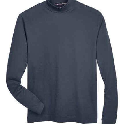 Unisex Sueded Jersey Mock Neck T-Shirt