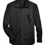 Men's Tall Crown Collection® Solid Stretch Twill Woven Dress Shirt